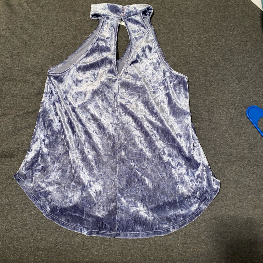 Crushed velvet top